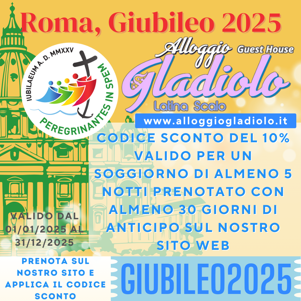 Alloggio Gladiolo Guest House - Latina Scalo - Sconto Giubileo 2025